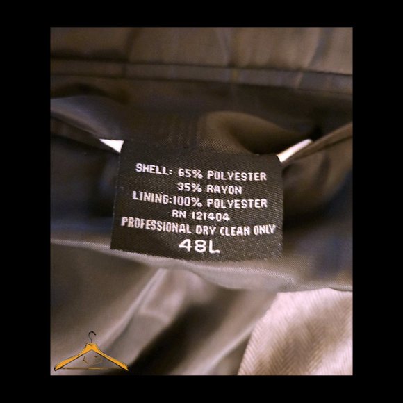 Joseph & Feiss Sport Coat - 48 Long, Gray Herringbone, NWOT - Picture 12 of 14